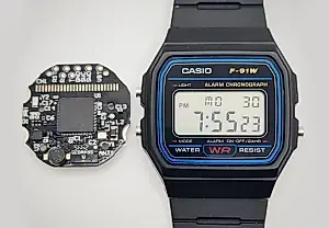 Ретро Casio F-91W получил неожиданное "умное" обновление