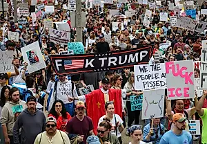 7 миллионов против "Короля Трампа": протесты на марше