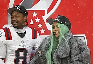 Cardi B celebra la victoria de los Patriots con Stefon Diggs y se prepara para la Super Bowl