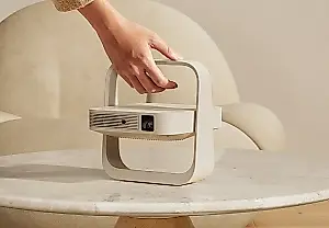 Un proyector plegable que se hace pasar por adorno