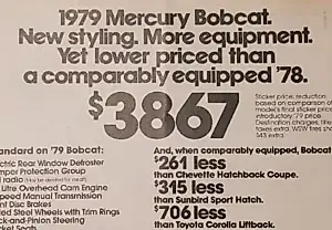 Мой первый автостыд: Mercury Bobcat 1978