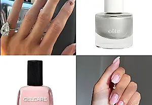 Uñas de verano con mucho brillo