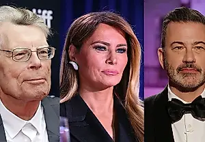 King sale en defensa de Kimmel: Melania Trump contra el humor