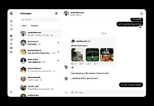 Threads запускает личные сообщения в веб-версии