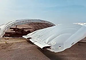 Un dron de carga con ala hinchable: la nueva táctica de guerra