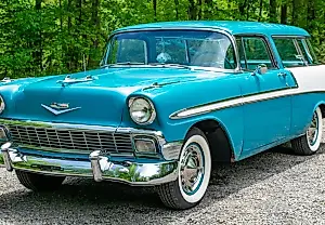 Взгляд на 1956 Chevrolet Bel Air Nomad: Винтажная красота помимо времени
