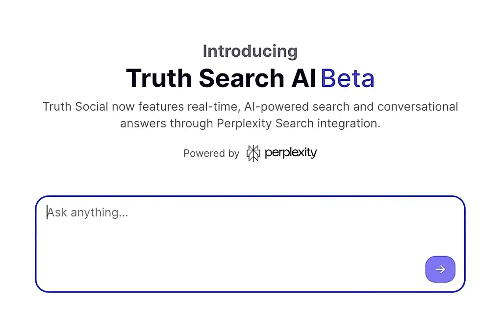 AI-поиск запущен на Truth Social Трампа