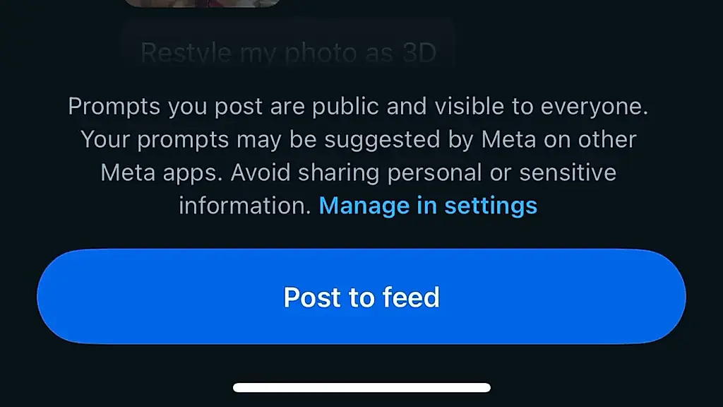 Meta напоминает: «Не делитесь личной информацией!»