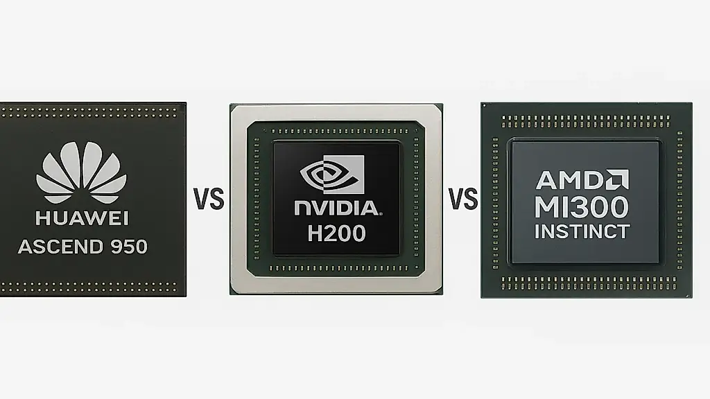 Huawei Ascend 950 против Nvidia H200 и AMD MI300 Instinct — битва ИИ-гигантов