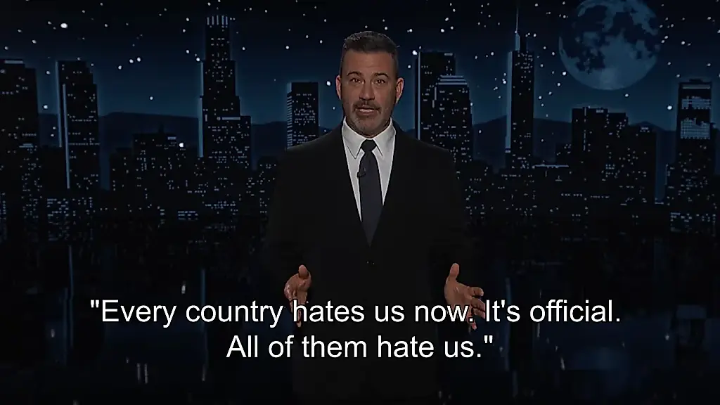 Jimmy Kimmel deja en ridículo a Trump al hacer balance del año
