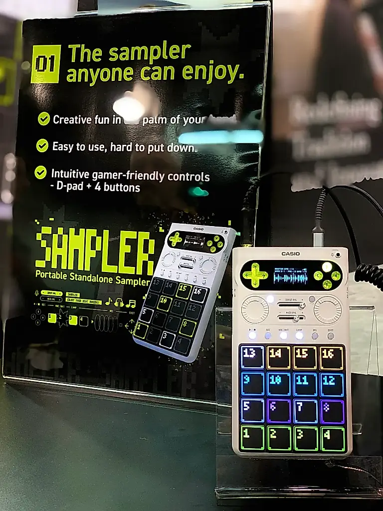 Casio presenta un sampler retro al estilo Game Boy