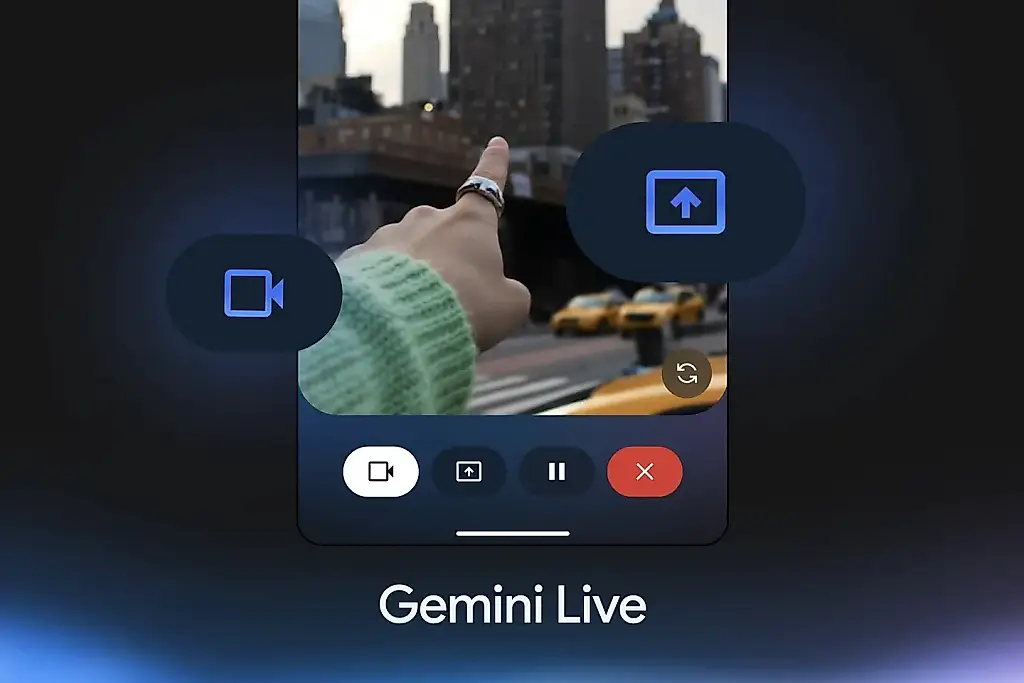 Gemini Live запустил функцию совместного использования экрана на Pixel 9 и Galaxy S25