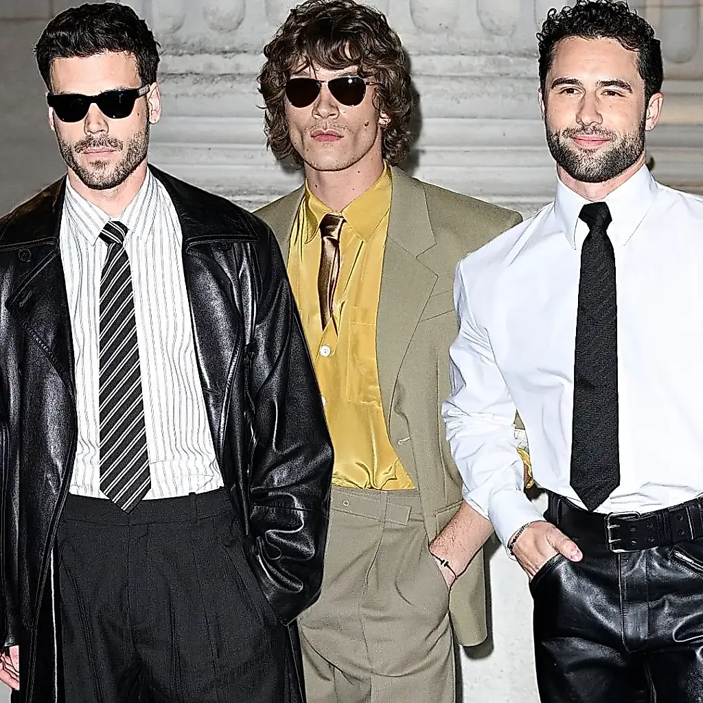 Las estrellas de «Heated Rivalry» sorprenden en el desfile de Saint Laurent