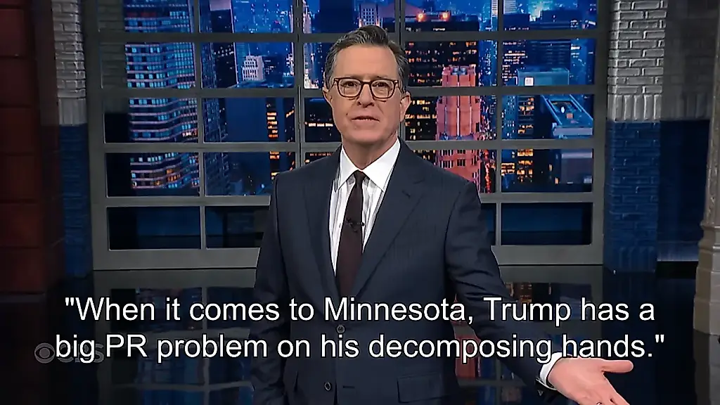 Colbert carga contra la Administración Trump