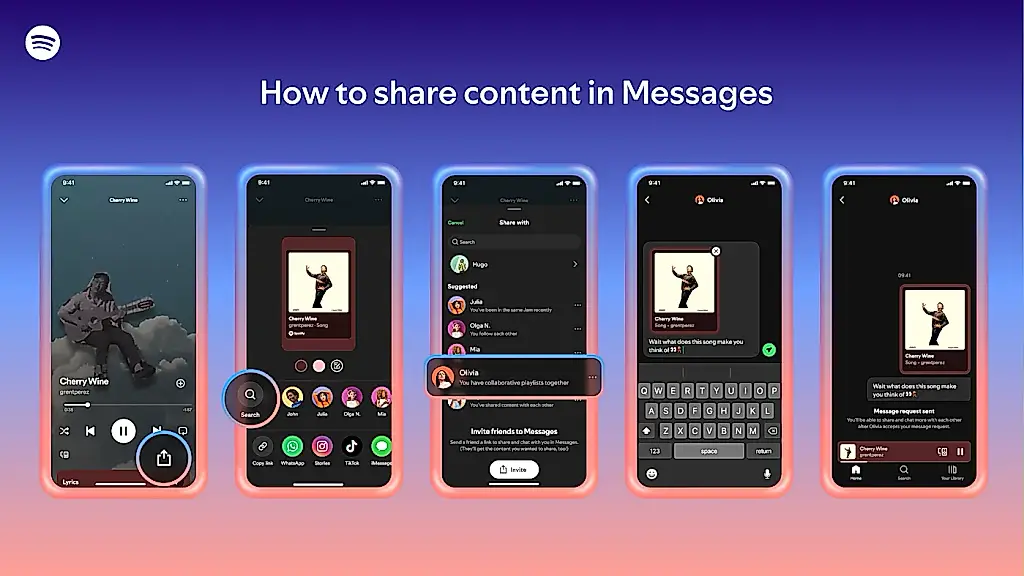 Spotify запускает групповые чаты