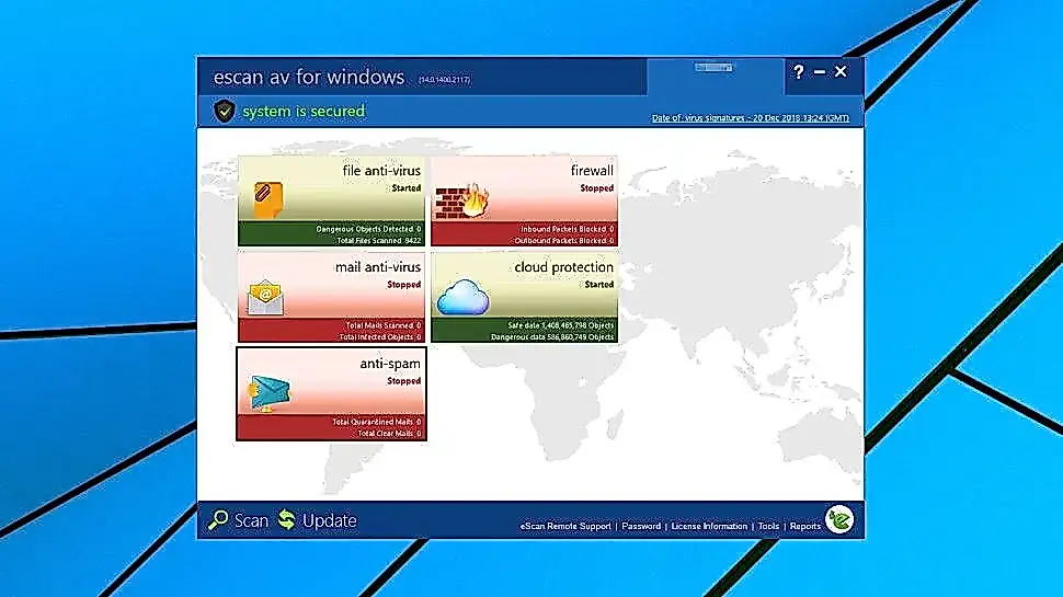 Hackeo de la actualización del antivirus