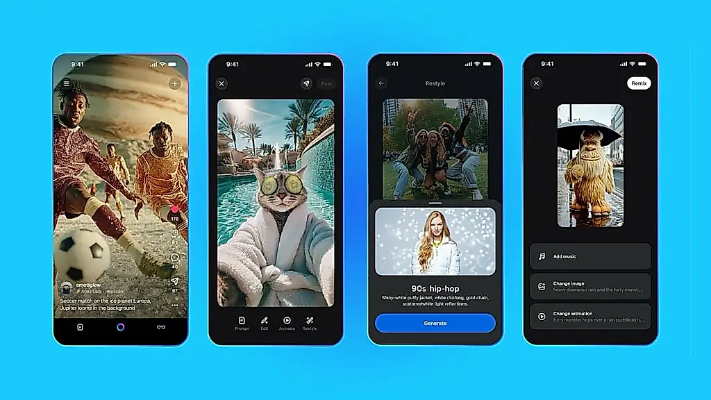 Meta lanza una aplicación independiente para Vibes