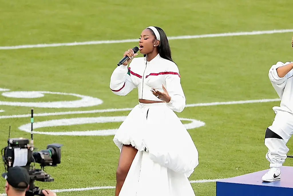 Coco Jones en la Super Bowl
