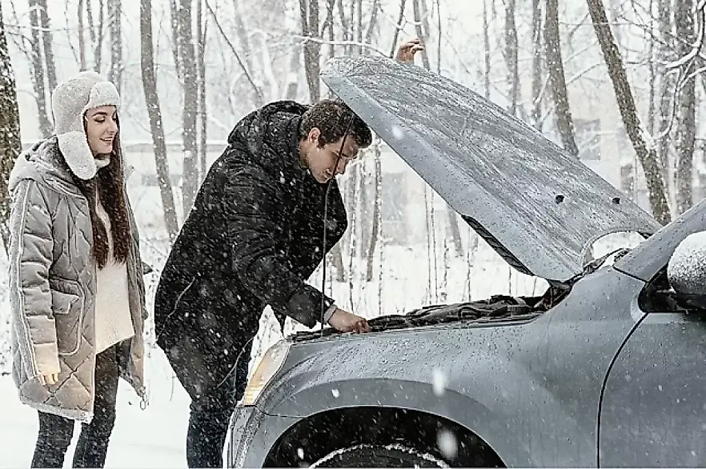 Cuando el coche se convierte en un bloque de hielo