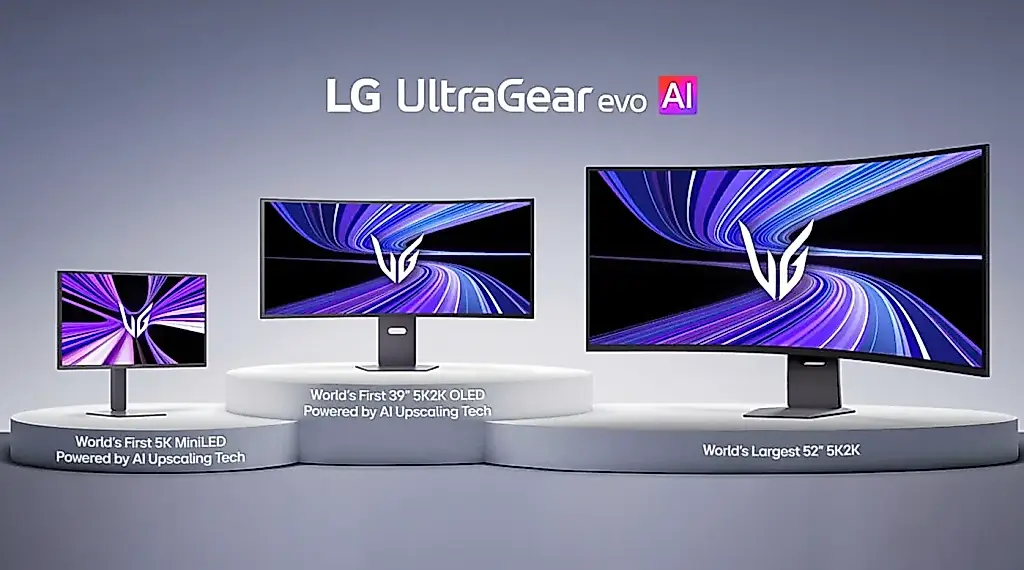 LG представляет новые игровые мониторы UltraGear evo с поддержкой 5K и ИИ-апскейлингом