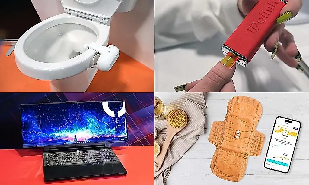 Lo más raro de CES 2026: váteres espía, uñas camaleónicas y portátiles híbridos