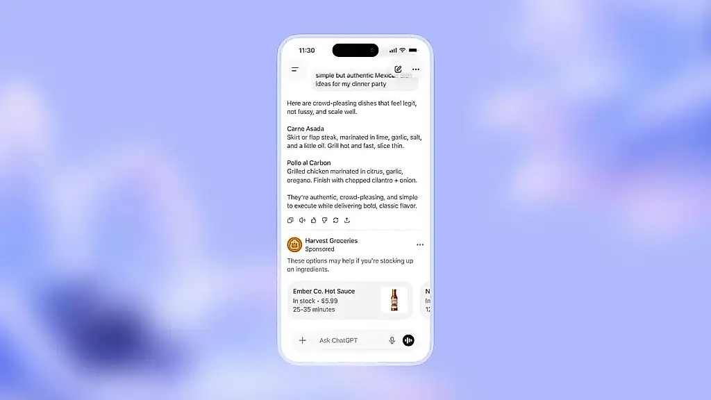 OpenAI lanza anuncios en ChatGPT
