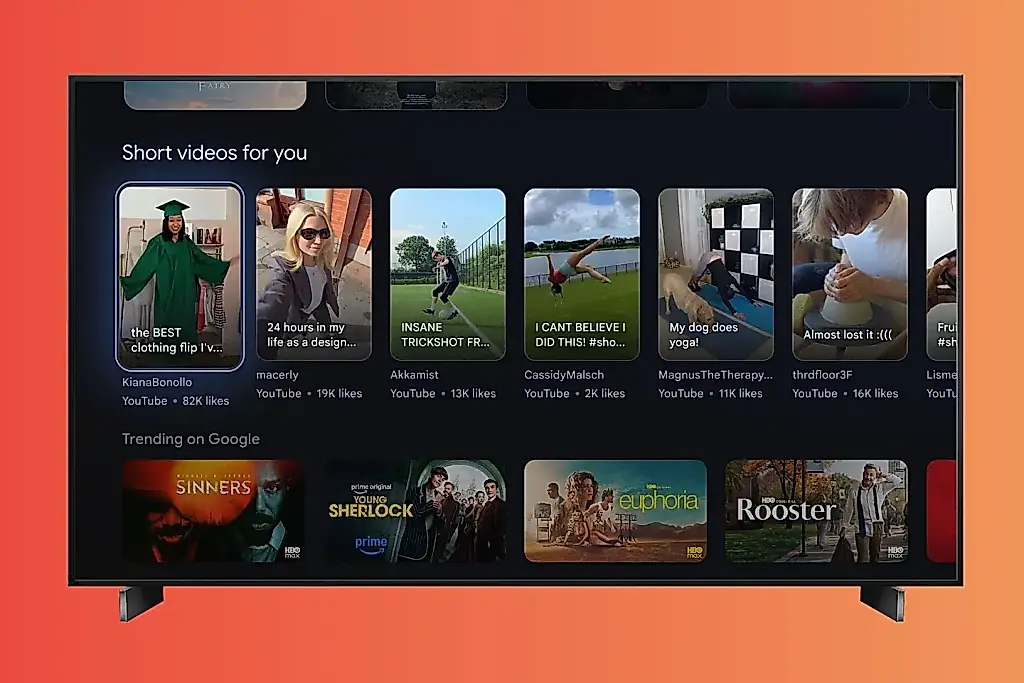 Cortos en pantalla grande: Google TV engancha a los Shorts