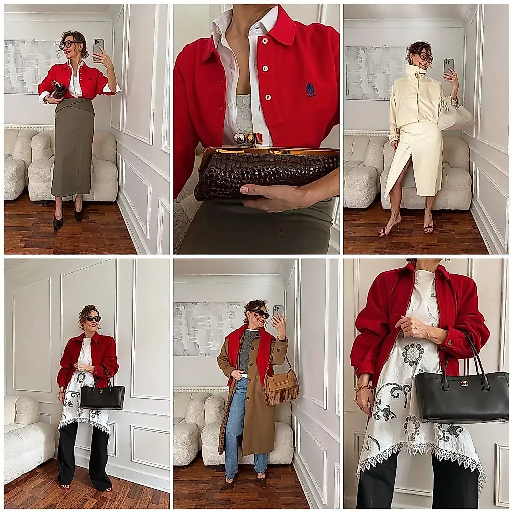 Как сейчас носить красный: больше не total look, а точечные акценты