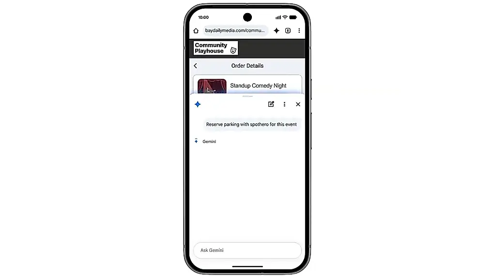 Gemini в Chrome появляется на Android в июне
