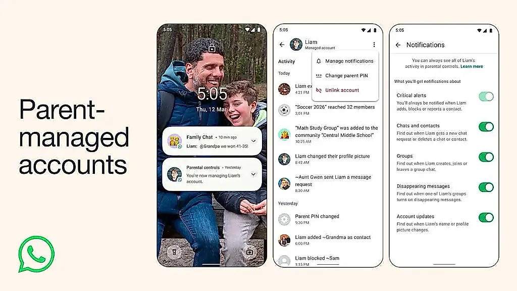 WhatsApp infantil bajo supervisión
