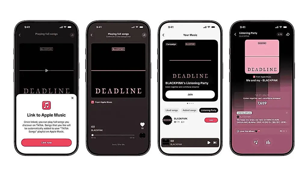 TikTok se conecta a Apple Music