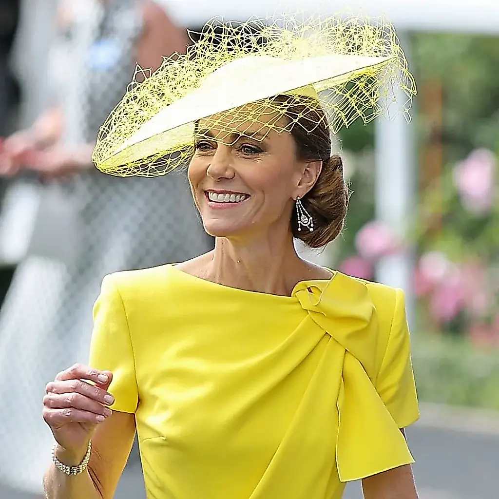 La tendencia del amarillo intenso devuelve a la princesa Kate a Royal Ascot