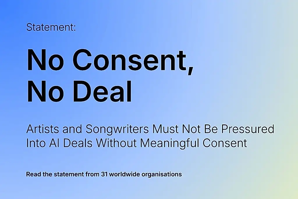 Los músicos se oponen a la imposición de contratos sobre IA