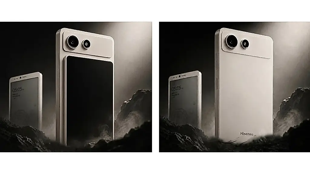 Hisense presenta un smartphone con pantalla E Ink y un módulo LCD a color en la parte trasera