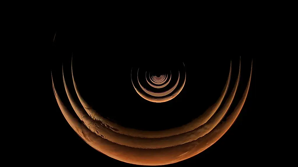 La NASA comparte un increíble timelapse: la nave Psyche sobre Marte