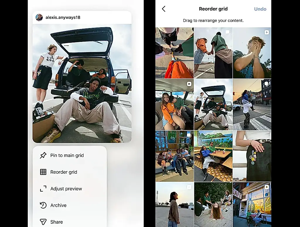Instagram por fin permite cambiar el orden de las publicaciones del perfil