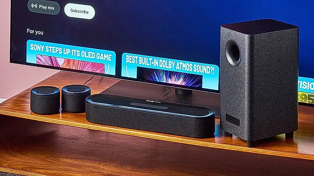 Una barra de sonido Dolby Atmos baratísima sorprende con sus graves, pero decepciona por su amplitud sonora